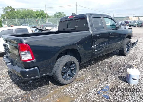 2021 Ram 1500 Big Horn 4X4 6'4 Box z USA, uszkodzony, nr VIN 1C6SRFBT8MN741621